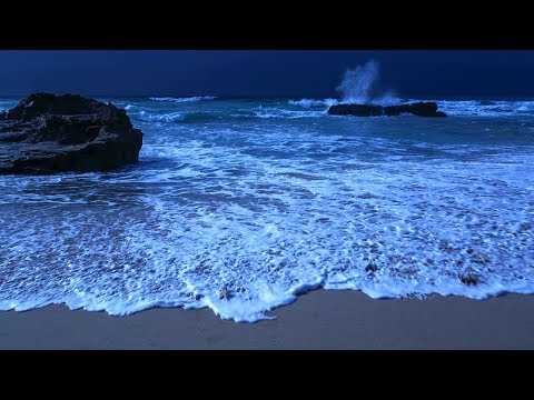Falling Asleep With The Waves On A Peaceful Night - Deep Sleeping On A Beach In Portugal