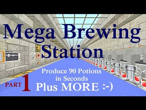 K1 Inc. - Minecraft Tutorial : Mega brewing Station Part 1 (Playstation, Xbox & PC)