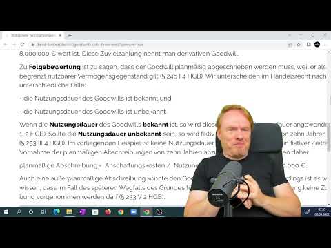 Klausurtipp 4 Bilanzbuchhalter - Gerüchteküche - GoF, d.h. Firmenwert, Buchführung nach Handelsrecht