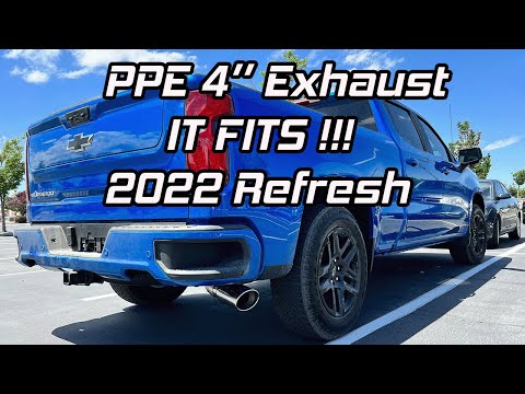 PPE 4" Exhaust on 2022 Silverado 3.0 LM2 Duramax Diesel Sound Comparison