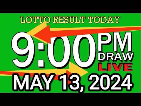 LIVE 9PM LOTTO RESULT TODAY MAY 13, 2024 #2D3DLotto #9pmlottoresultmay13,2024 #swer3result