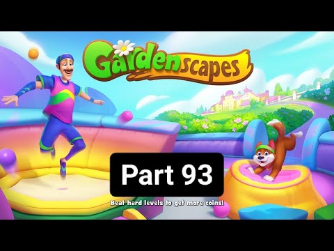 Gardenscapes New Area Part 93 (story and gameplay)(new maps)