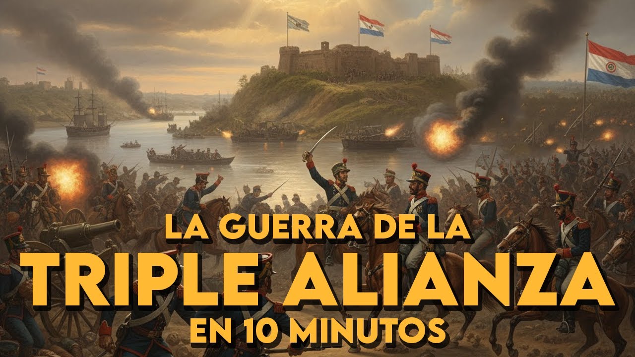 💥 La GUERRA de la TRIPLE ALIANZA en 12 minutos💥 | La mayor guerra de la historia de América Latina