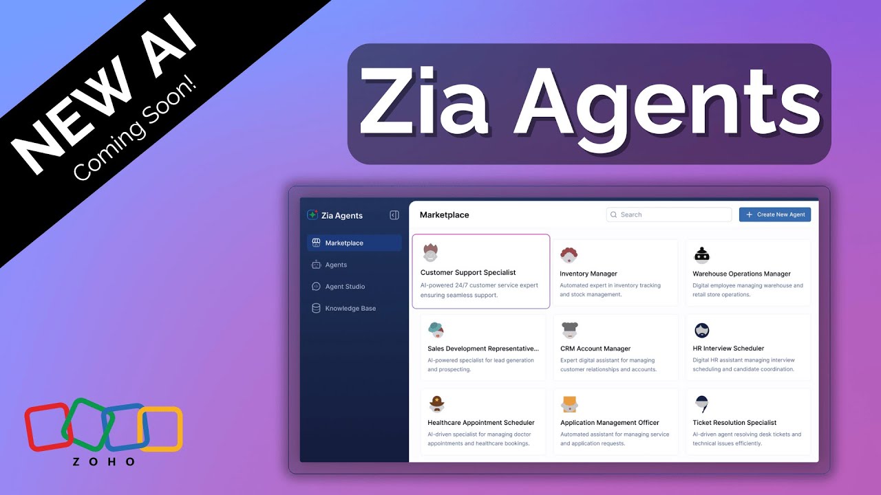 Zoho’s BIGGEST AI Update Yet! Zia Agents Explained