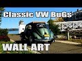 Classic VW BuGs Vallone Works Beetle Large Metal Vintage Wall Art Prints