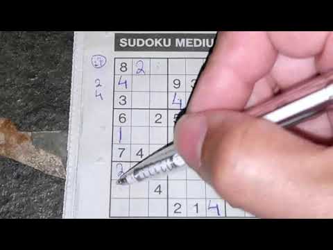 Repetition is key!! (#1064) Medium Sudoku puzzle. 06-30-2020