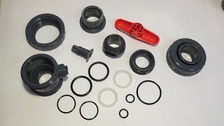 Замена уплотнений шарового крана ПВХ