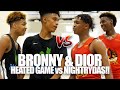Bronny Dior HEATED MATCHUP Vs NASTY NIGHTRYDAS SQUAD CRAZY Double Overtime At Peach Jam