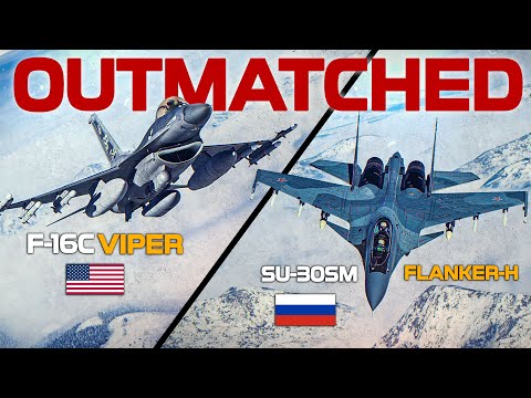 Supremely Outmatched | F-16C Viper Vs SU-30SM Flanker-H | Digital Combat Simulator | DCS |