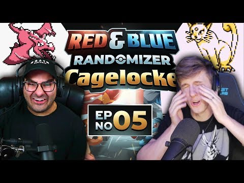 THE CRAZIEST CAGE MATCH! | Pokemon Red and Blue Randomized Cagelocke Ep 05