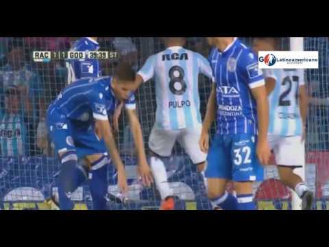 Racing vs Godoy Cruz 2-1 Todos los Goles - 25/Marzo/2017 - Fecha 17