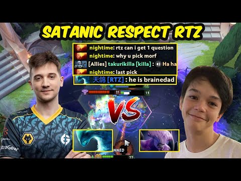 Satanic  Faceless Void 15 Y/O Wonder kid vs RTZ Morphling - Epic Carry Battle