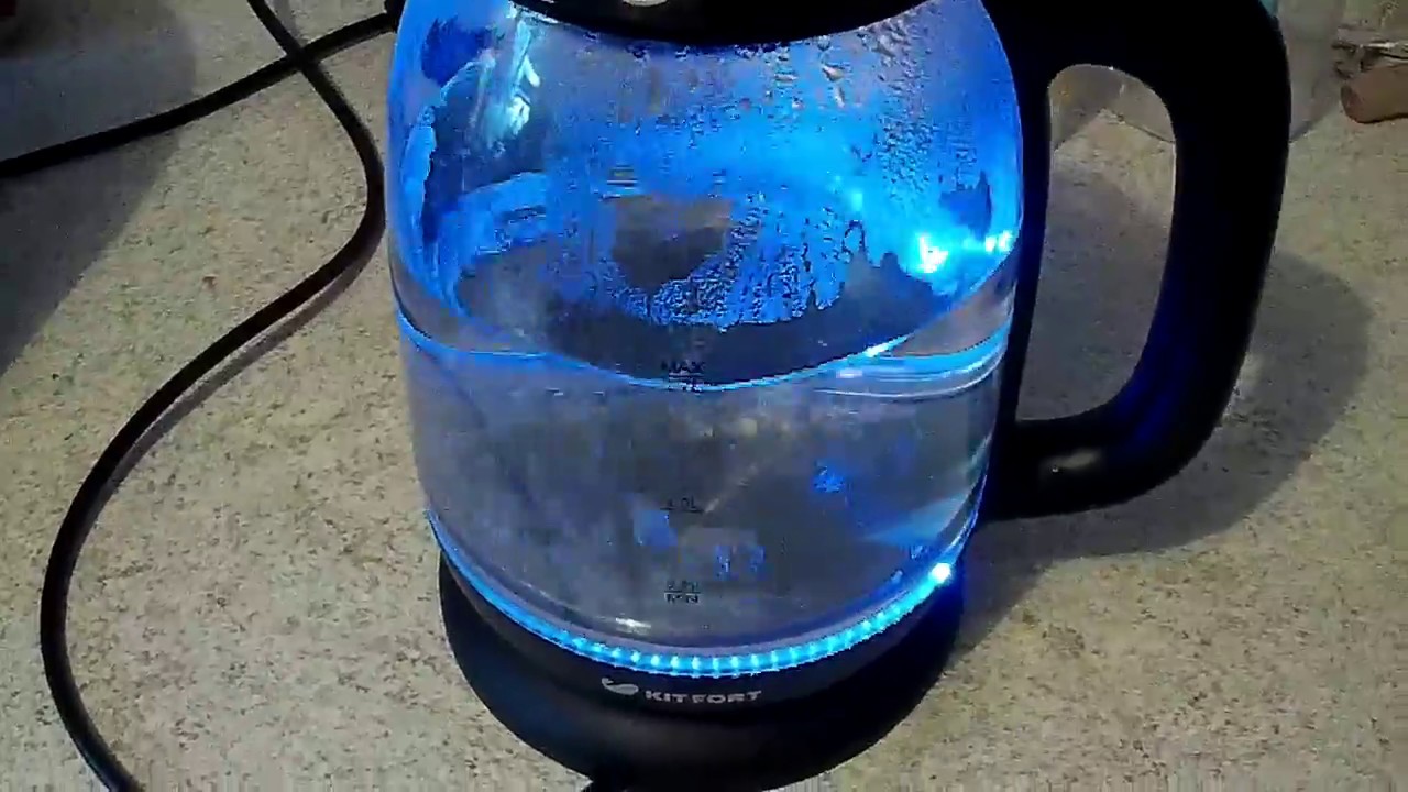 Чайник электрический Kitfort KT-625-3 черный/оранжевый