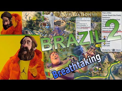 Civ 6 on DEITY as BRAZIL - Huehuehue 2