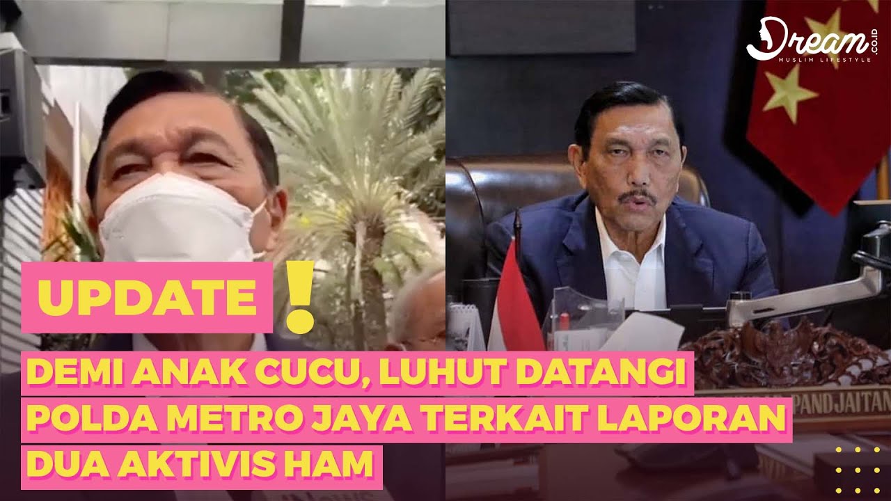 Demi Anak Cucu, Luhut Datangi Polda Metro Jaya Terkait Laporan Dua Aktivis HAM