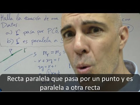 ▷ Cómo HALLAR LA ECUACIÓN DE UNA RECTA que pasa por un punto y es PARALELA A OTRA RECTA