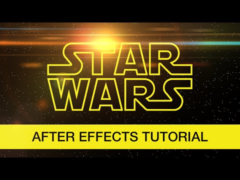 After Effects Video Tutorial: Create Star Wars Rolling Titles