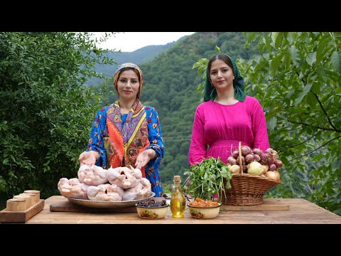 Chicken Mossama! Birds Meat, Onions and Plum Sauce Turned to Delicious Stew with Pilaf