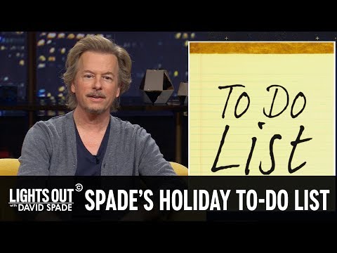David Spade’s Holiday To-Do List - Lights Out with David Spade