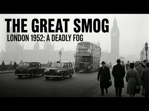 A Walking Tour Of London 1952: The Great Smog Crisis Killed Thoudsand (AI Reconstruction)