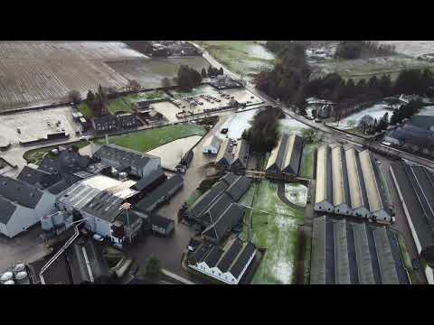 Glenfiddich Distillery Dufftown Keith by DJI mini 2 Drone in 4K video
