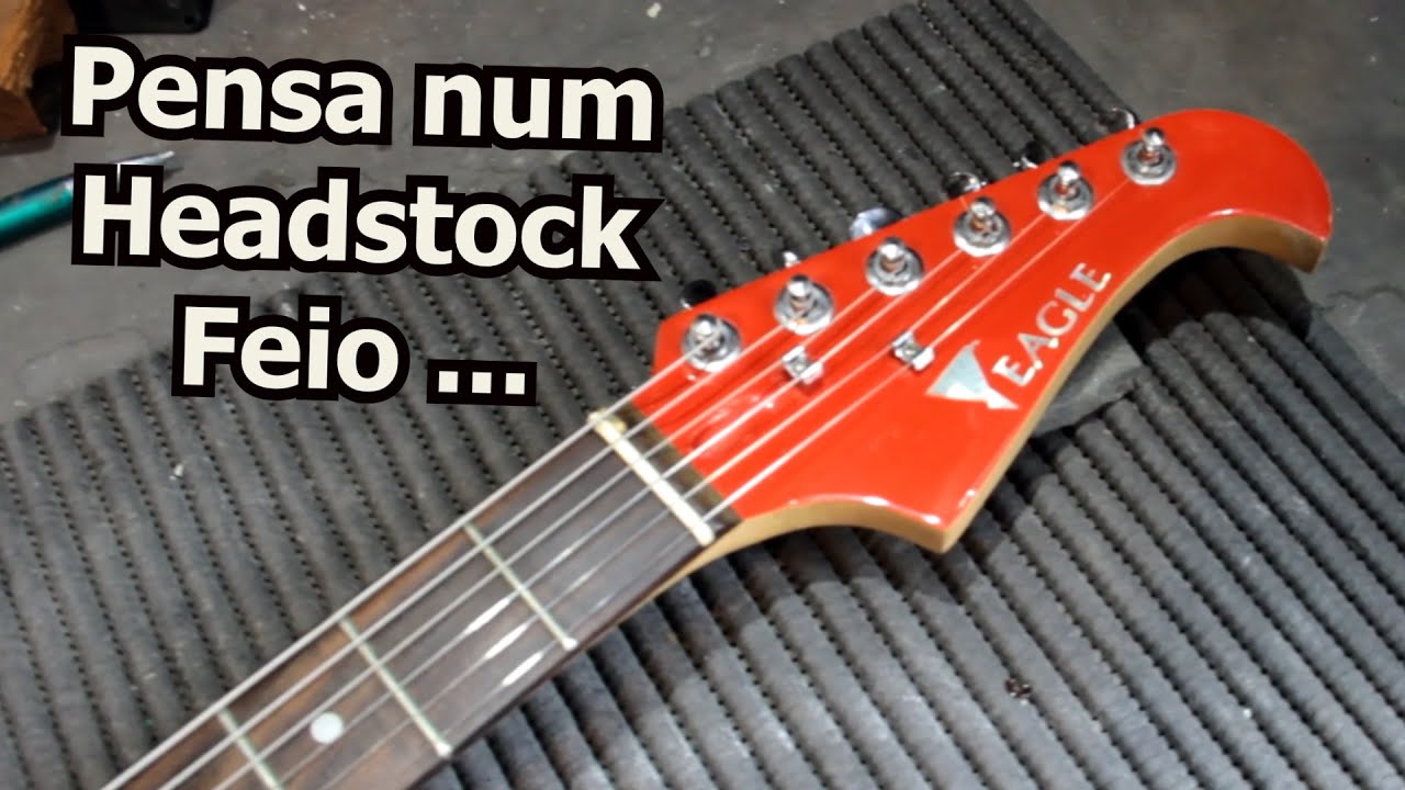 Harmonização facial e customização: Guitarra Eagle Strato - Brunelli Luthier