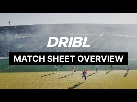 Dribl Match Sheet Overview