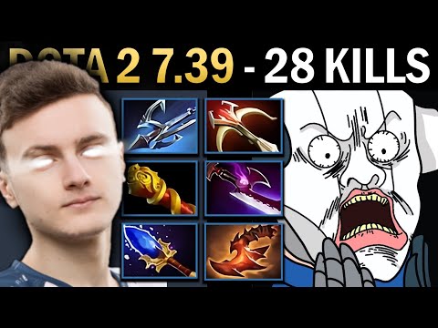 Sven Gameplay Miracle with 28 Kills and 1398 - Dota 7.39