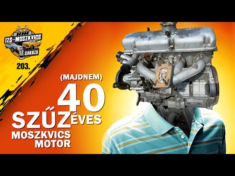 Garázs videó 203. - szűz Moszkvics 412 motor