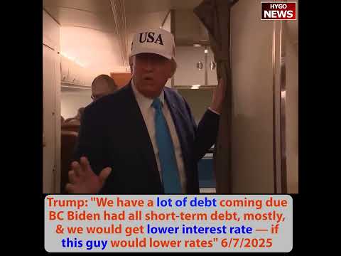 Trump on Powell: 'A Lot of Debt Coming Due Because Biden Had All Short-Term Debt -- This Guy Would Get Us Lower Rates, Save Country Money'; 'If Inflation Comes Back, Raise Rates'; Trump on Abrego Garcia: 'Whole Disaster -- Not This Wonderful Father from Maryland, a Pretty Bad Guy'; Hawley Catches Liberal Professor Flip-Flopping on Nationwide Injunctions