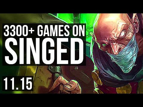 SINGED vs RENEKTON (TOP) | 3300+ games, 2.3M mastery, 10/3/13 | NA Diamond | v11.15