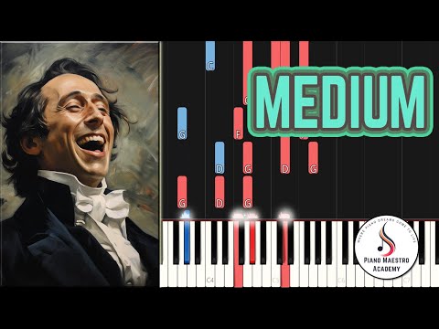 Chopin - Spring Waltz (Mariage d'Amour) - Medium Piano Tutorial - Intermediate