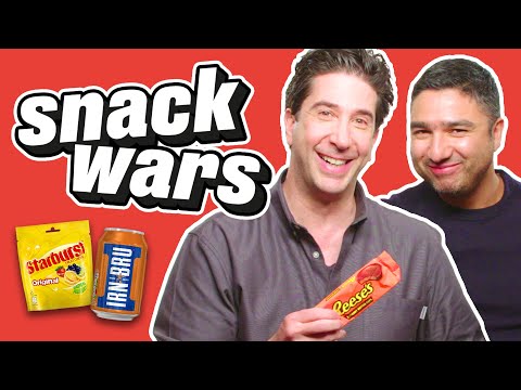 David Schwimmer & Ted Lasso's Nick Mohammed Eat British Foods | Snack Wars