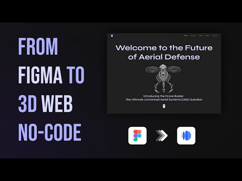 Figma design into an awesome 3D Web Page using Dora Plugin