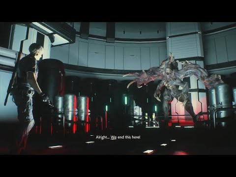 Resident Evil 2 Remake: Walkthrough pt.15 Birkin G3 Boss & Betrayal (Leon "B" PS4 Pro 1080p 60fps)