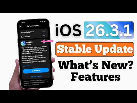 iOS 26.3.1 Stable Update Released - What’s New? Features In Hindi