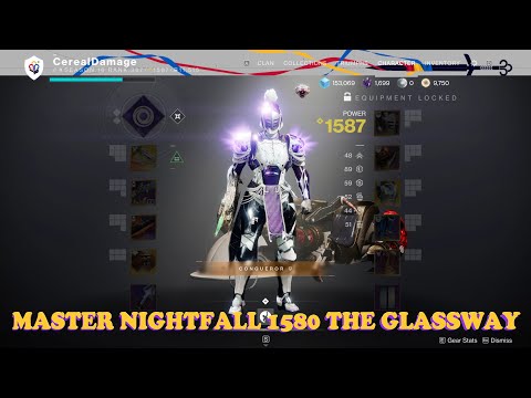 Destiny 2 - TITAN - Solo Master Nightfall 1580 The Glassway (Season of the Risen)