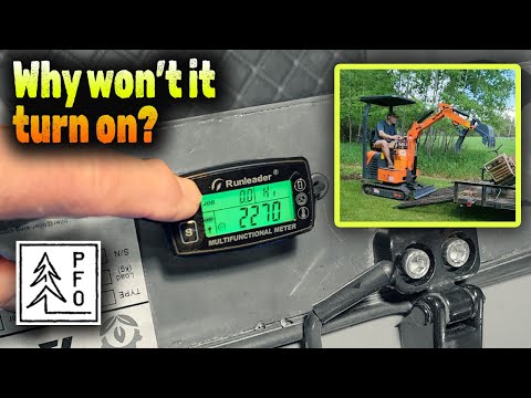 How to install a Digital Hour Meter, Tachometer, Engine Temperature Gauge on a Mini Excavator