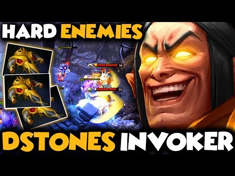 Dstones Invoker Getting Hard Against Their Enemies Hero | EPIC FIGHTING GAME - Dota 2 Invoker