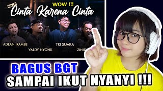 Download lagu REACTION CINTA KARENA CINTA - JUDIKA (LIVE COVER) WITH TRI SUAKA, ADLANI RAMBE, ZIDAN, VALDY NYONK mp3