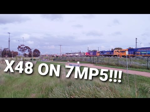 X48 ON A LONG FREIGHT TRAIN + FOOTAGE OF A CROSSOVER!!!
