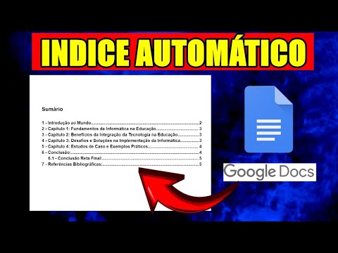 Indice Automático no Google Docs