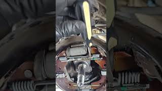 #Nissan rear Drum brakes clean and adjustment