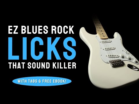 EZ Blues Licks that sound Amazing U can b playing FAST -Killer Strat Tone