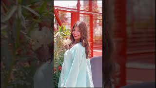 Ice Blue Embellished Farshi Shalwar Suit - Video 4