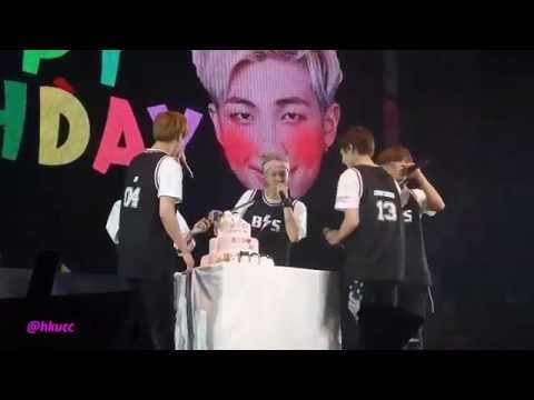 150829 BTS Trilogy Episode II TRB in HK - Jungkook & Rap Monster birthday