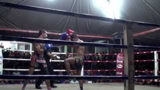 preview picture of video 'Marcel Gaines (Tiger Muay Thai) vs Mat Ropi rematch @ Gua Musang, Malaysia 21/4/2013'