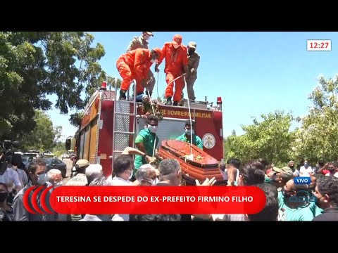 Cobertura ao vivo do Cortejo de despedida do Ex-Prefeito Firmino Filho em Teresina 07 04 2021