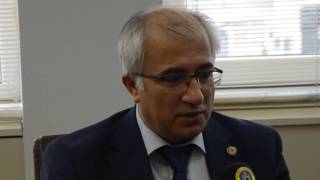Tavşanlı Belediye Başkanı Mustafa Güler ilçenin yeni Kaymakamı Yüksel Kara'ya zi