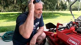 Jacking Up Our Toro Zero Turn Mower, and the Attachment on the Mower - Ray Hayden, J.D.